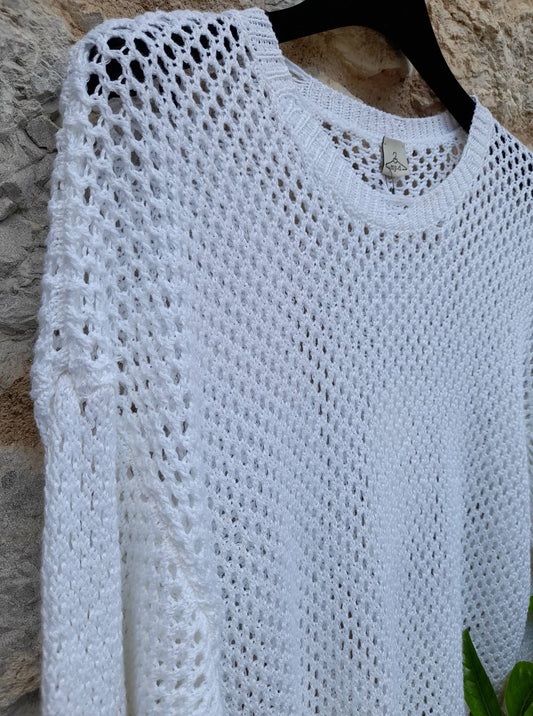 Μπλούζα πλεκτή λαιμόκοψη