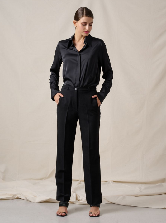 Παντελόνι ψηλόμεσο με λάστιχο